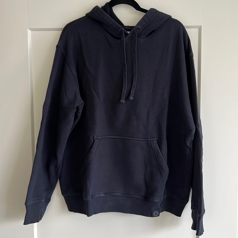 American Giant navy hoodie